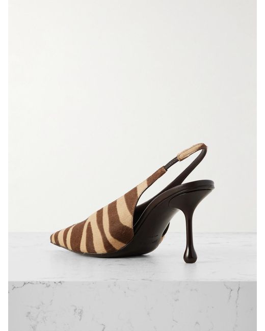 Sandales À Brides En Façon Poulain À Imprimé Zèbre Isa 80 Jimmy Choo en coloris Brown