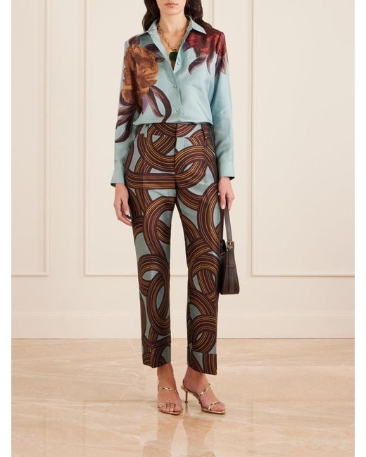 Chemise En Serge De Soie Imprimée Boy LaDoubleJ en coloris Blue