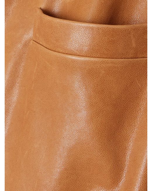 Bally Brown Lederjacke Mit Gürtel