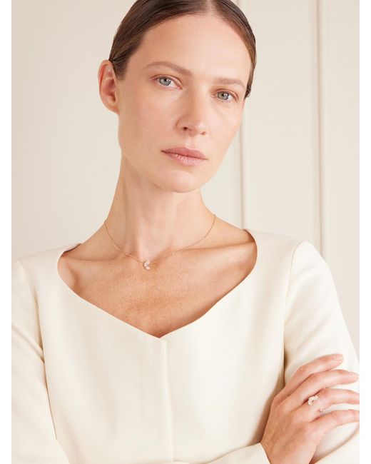Repossi Natural Serti Sur Vide 18-Karat Diamond Necklace