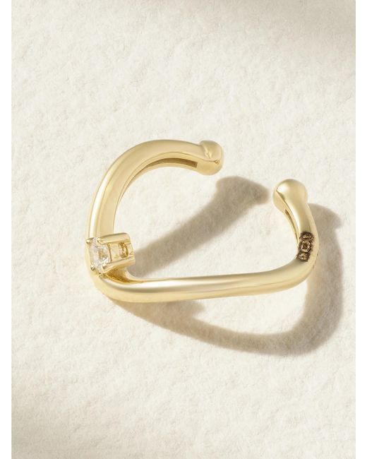 Mizuki Natural 14-Karat Diamond Ear Cuff
