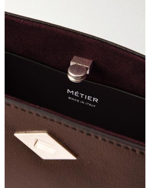 Metier Brown Ease 28 Leather Clutch