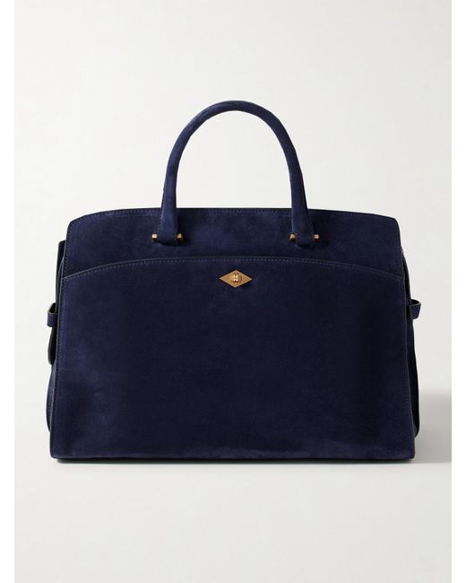 Metier Blue Private Eye Suede Tote