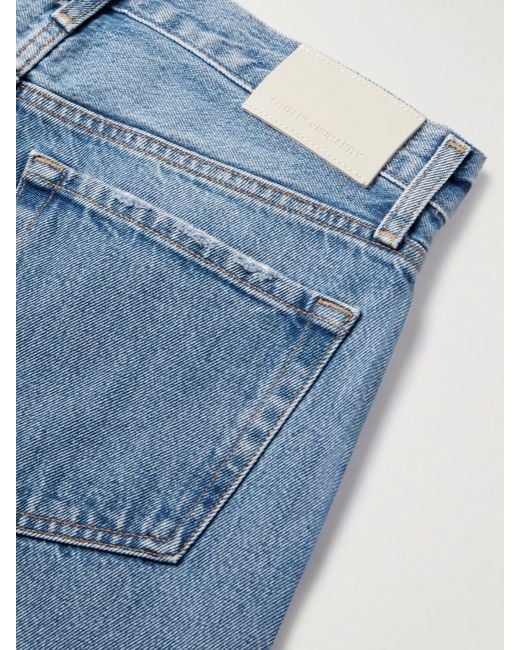 Citizens of Humanity Blue Miro Mid-Rise Barrel-Leg Recycled Jeans