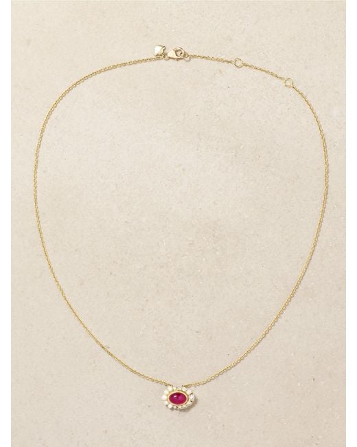 AMRAPALI LONDON Natural Navratna Kette Aus 18 Karat Mit Mehreren Steinen