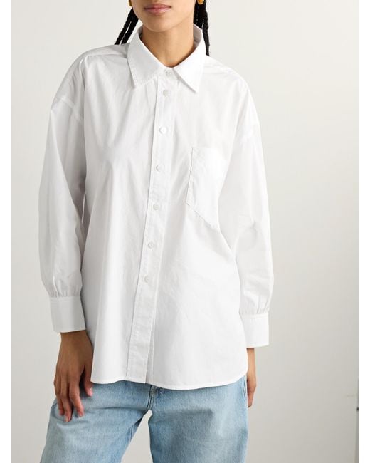 Suzie Kondi White Kappa Cotton-Poplin Shirt
