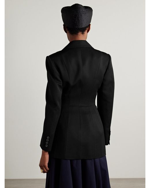 Altuzarra Black Woody Double-Breasted Wool Blazer