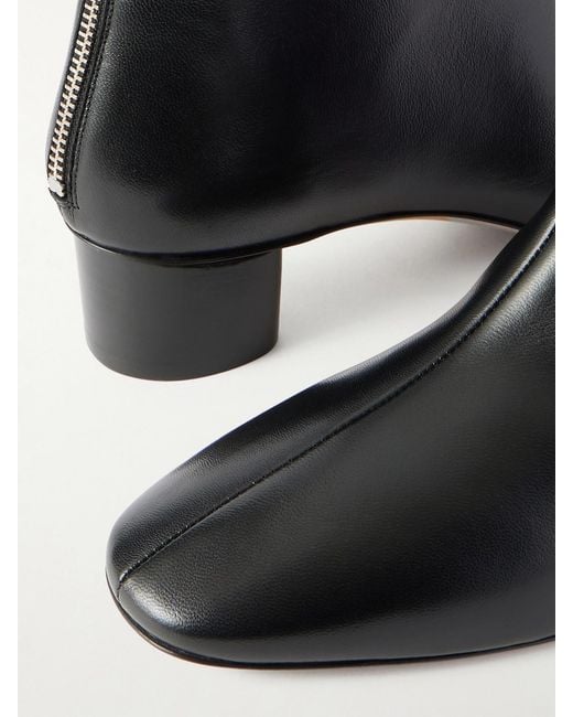 Le Monde Beryl Black Carole 35 Leather Ankle Boots