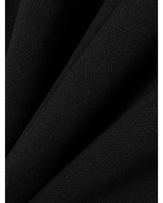 Givenchy Black Wool-Blend Midi Dress