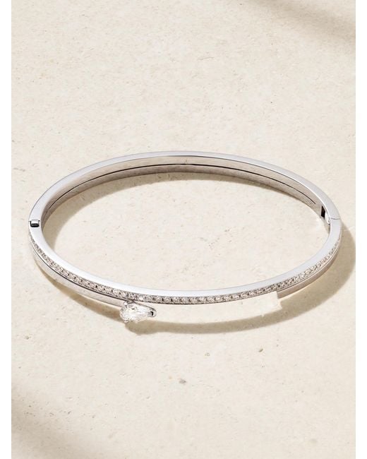 Repossi Natural Serti Sur Vide 18-Karat Diamond Bracelet