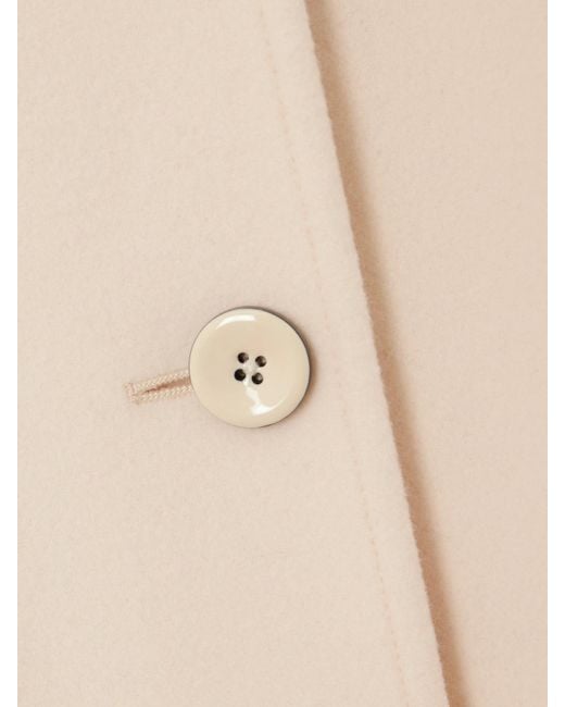 Jil Sander Natural Mantel Aus Wollfilz