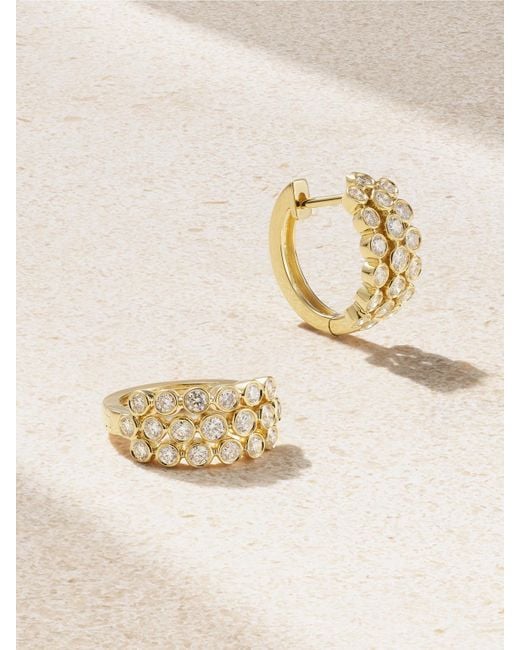 Anita Ko Natural 18-Karat Diamond Hoop Earrings