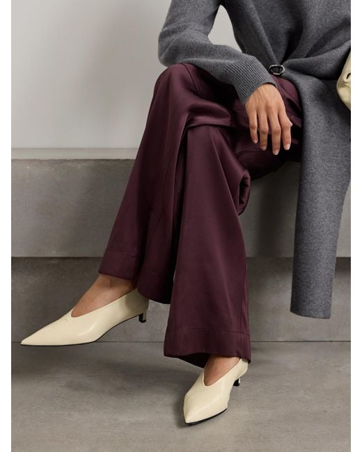 Jil Sander Natural Leather Pumps