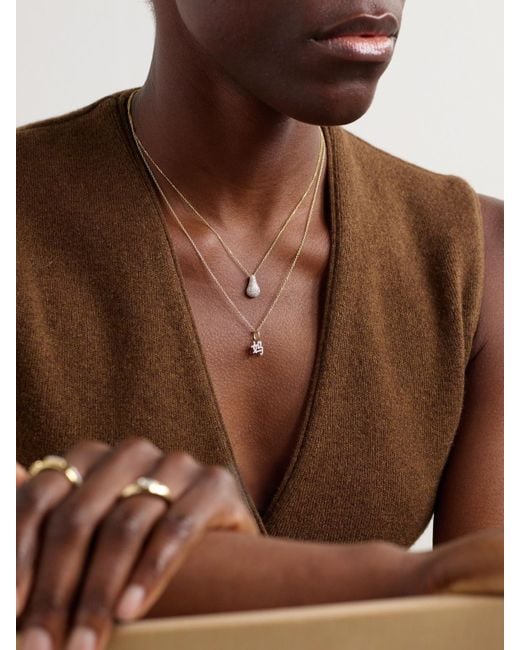 Collier En Or 14 Carats (585/1000) Et Diamants STONE AND STRAND en coloris Natural
