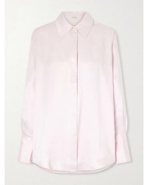 Anine Bing Pink Bridget Lyocell Shirt