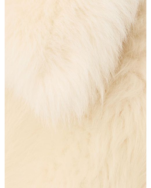 Veste En Peau Lainée Bottega Veneta en coloris Natural