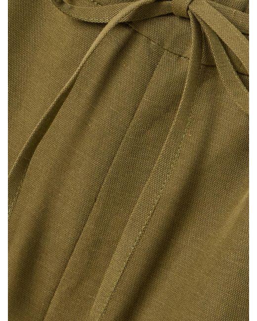 NET-A-PORTER FOR THE KING'S FOUNDATION Green Hose Mit Geradem Bein Aus Einer Mischung Aus Leinen Und Tencel-Lyocell