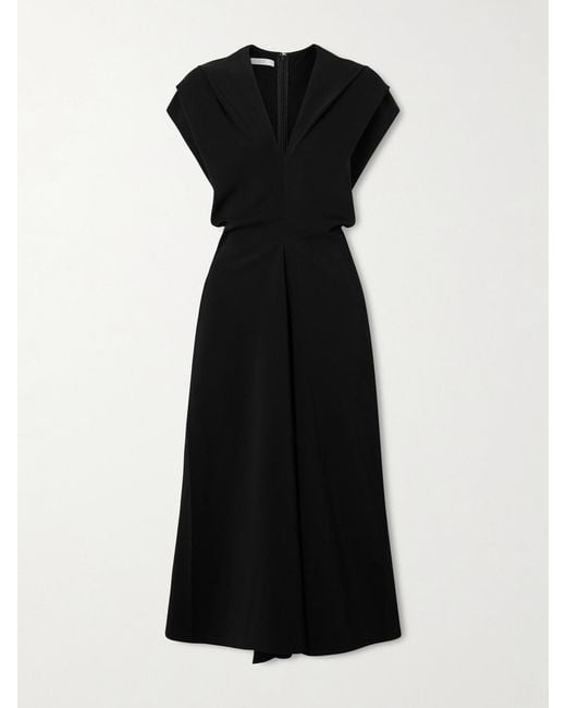 v neck corset midi dress Dolce Cherry Red V-Neck Corset Midi Dress S