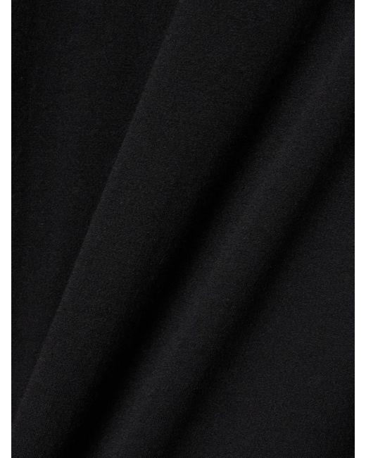 Khaite Black Vernetta Cotton-Blend Jersey Maxi Dress