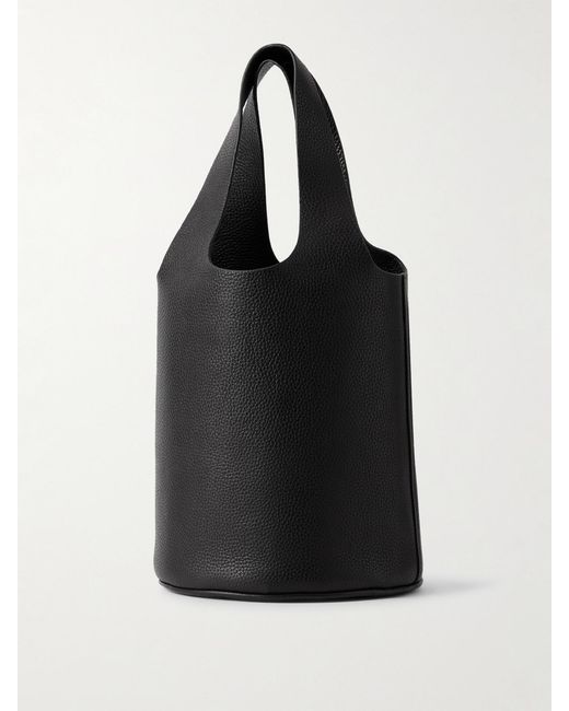 A.Emery Black Wren Textured-Leather Tote