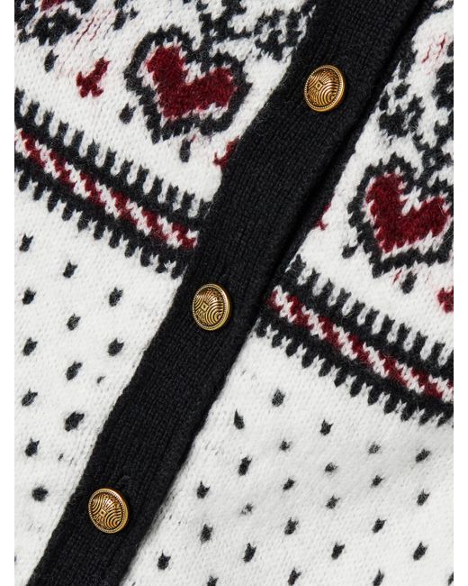 Khaite Gray Marc Fair Isle Cashmere Cardigan