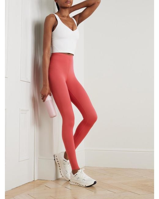 lululemon athletica Red Train Toned Leggings