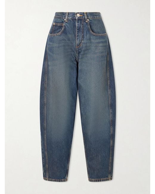 Isabel Marant Blue Oriane Mid-Rise Boyfriend Jeans