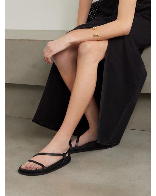 Sandales À Brides Arrière En Cuir Twist St. Agni en coloris Black