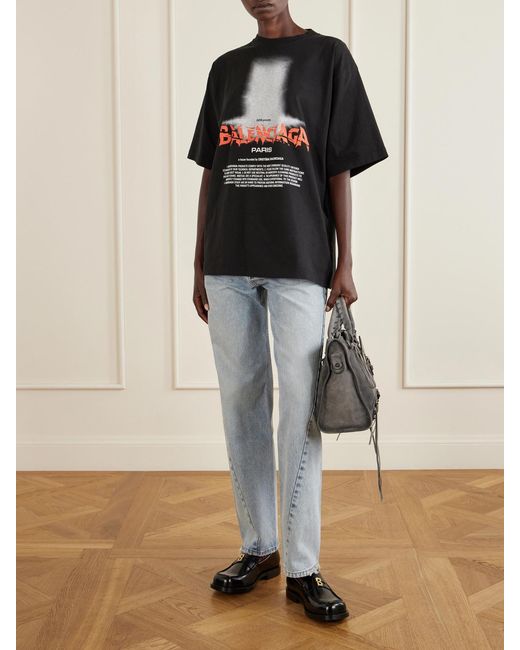 Balenciaga Gray Le City Medium Embellished Suede Shoulder Bag