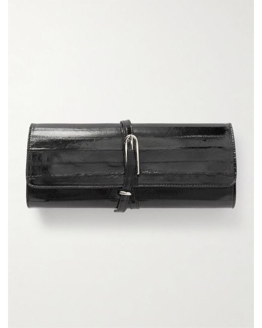 Liffner Black Belted Eel Clutch