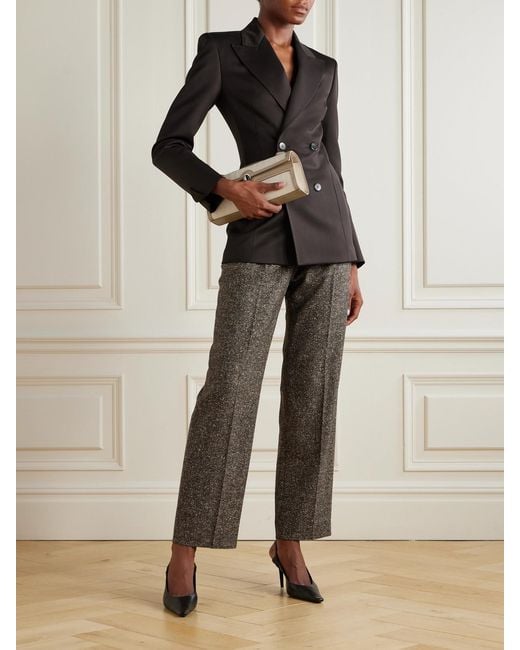 Sa Su Phi Black Wool Double-Breasted Blazer