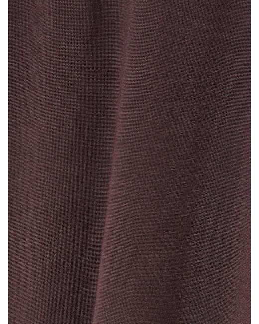ÉTERNE Purple Vivian Stretch-Modal Jersey Halterneck Maxi Dress