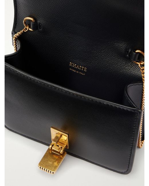 Khaite Blue Blake Mini Leather Shoulder Bag