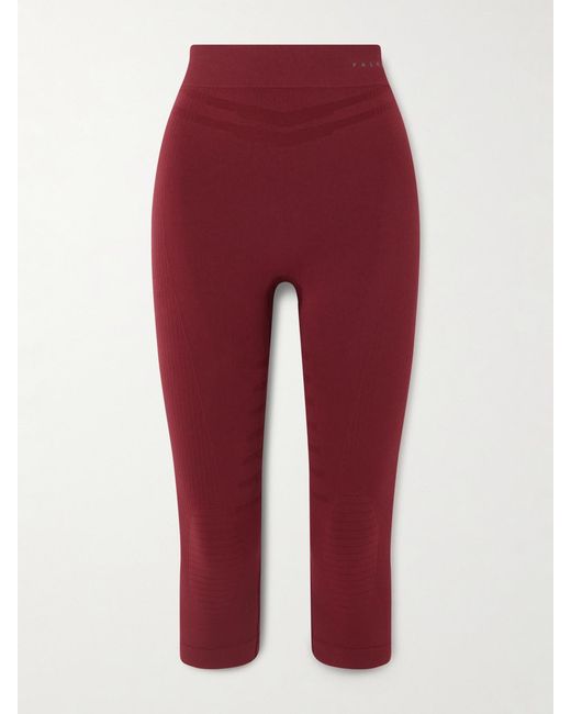 Falke Red Maximum Warm Stretch-Jersey Leggings