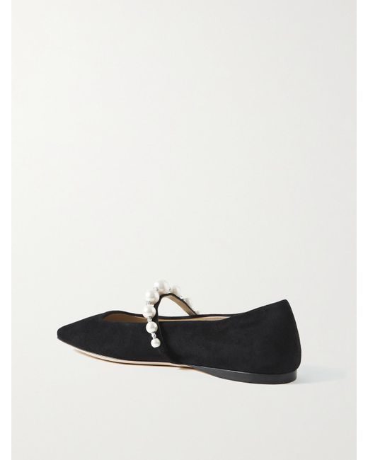 Ballerines En Daim À Ornements Ade Jimmy Choo en coloris Black