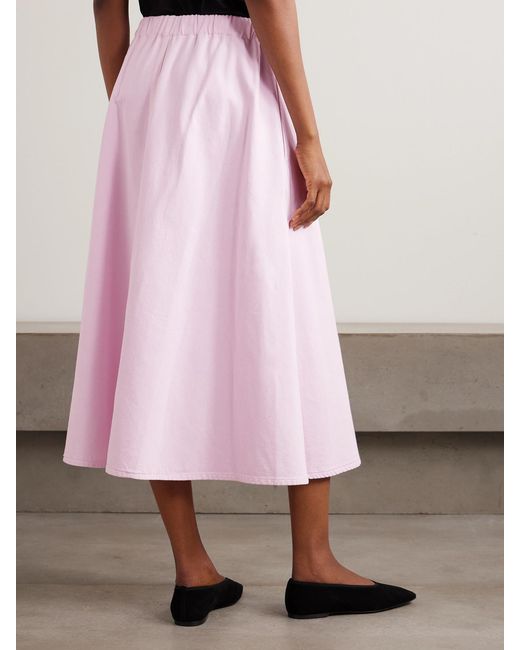 Agolde Pink Maria Mcmanus Organic Denim Midi Skirt