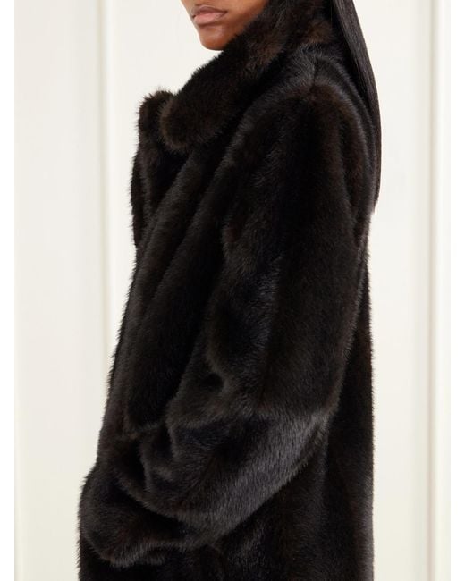 Anna Sui Black Plush Coat