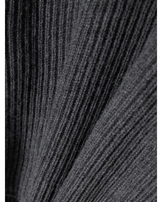Joseph Blue Ribbed Wool, Silk And Cashmere-Blend Turtleneck Sweater