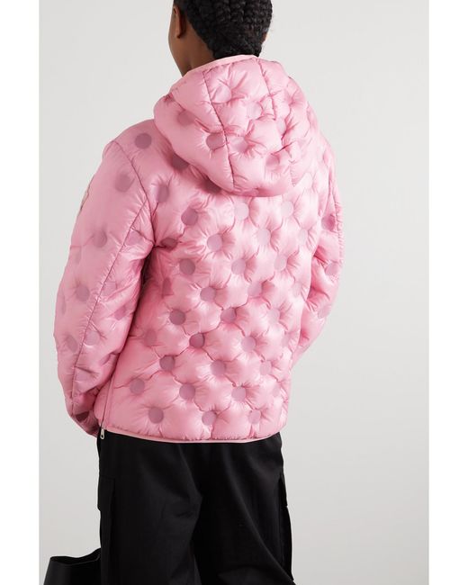 Moncler Genius Pink 1 Jw Anderson Abbotts Hooded Quilted Shell Down Jacket