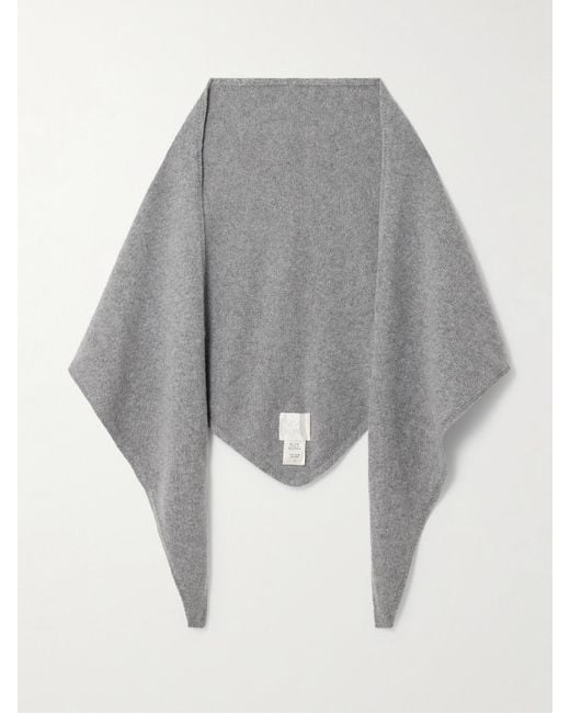 Suzie Kondi Gray Lovey Cashmere Scarf