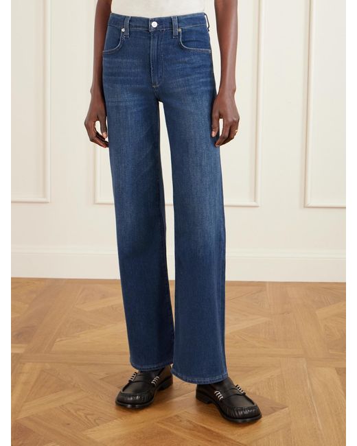 Citizens of Humanity Blue Annina Mid-Rise Staight-Leg Jeans