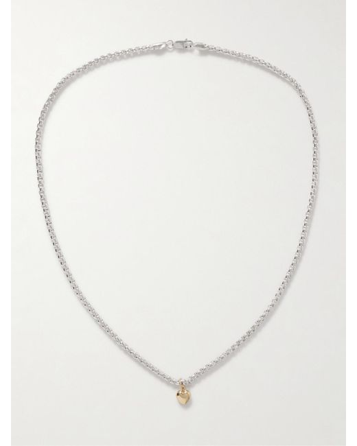Collier En Argent Sterling Et En Plaqué Or Gordita Loren Stewart en coloris White