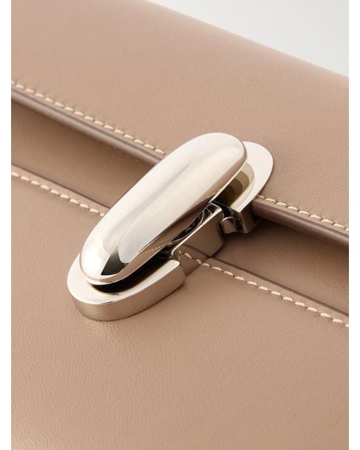 SAVETTE Natural Symmetry Mini Leather Shoulder Bag