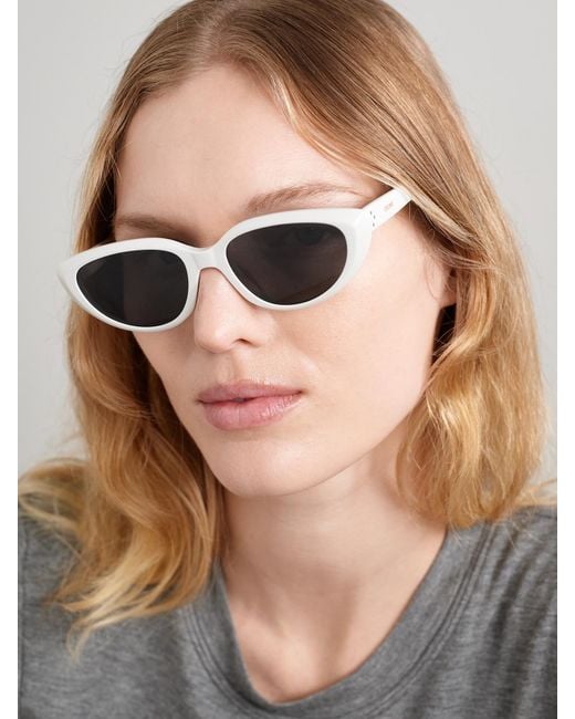 Céline Metallic Cat-Eye Acetate Sunglasses