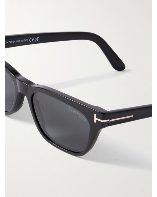 Tom Ford Black Penn D-Frame Acetate Sunglasses