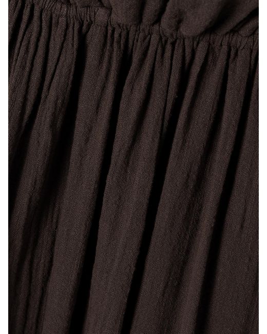 Staud Brown Hanna Maxikleid Aus Baumwollgaze