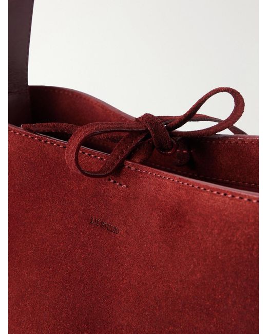 LIE STUDIO Red Paula Suede Tote