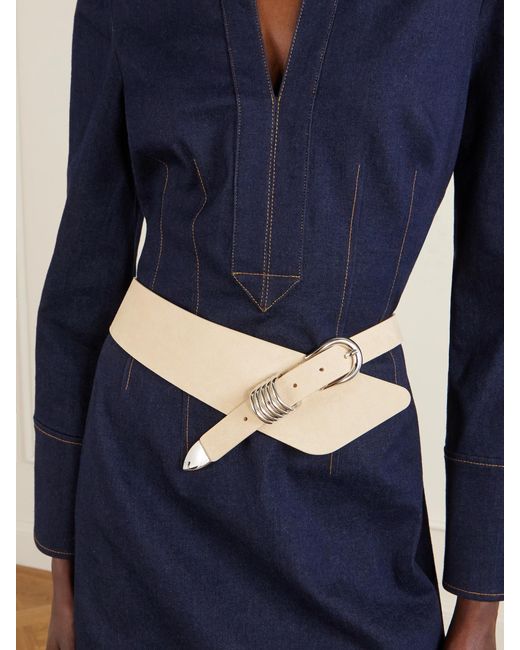 DEHANCHE Natural Alcott Suede Belt