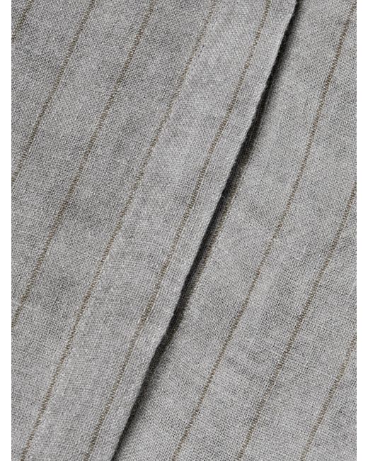 Cortana Gray Lupe Weste Aus Gestreiftem Leinen