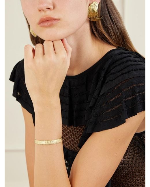 YSSO Metallic Labyrinth-Plated Cuff